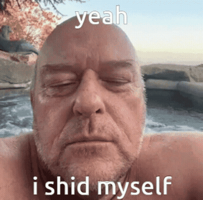 A Bald Man With A Beard Is Taking A Selfie With His Eyes Closed And The Caption Yeah Ishd Myself GIF