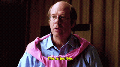 A Bald Man With Glasses And A Pink Sweater Says This Is Terrible GIF