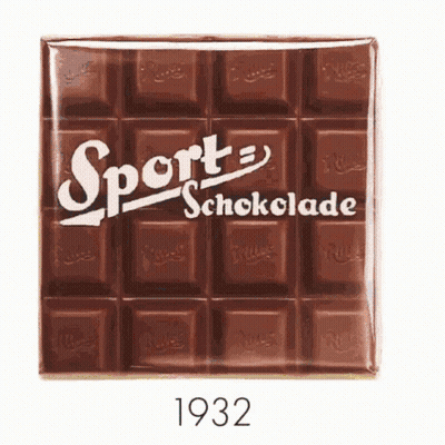A Bar Of Sport Schokolade Is Shown In 1932 GIF