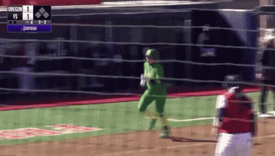 A Baseball Game Between Oregon And Fs Is Going On GIF