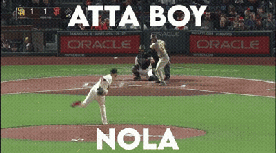A Baseball Game Between The Giants And The Mets Is Being Played GIF