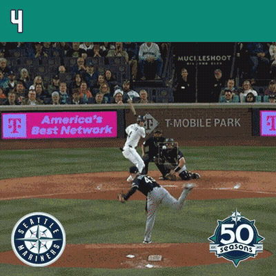 A Baseball Game Between The Seattle Mariners And The T Mobile Park Team GIF