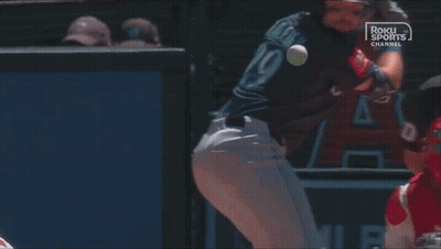 A Baseball Game Is Being Broadcasted By Roku Sports Channel GIF