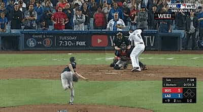 A Baseball Game Is Being Broadcasted On Fox News GIF