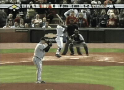 A Baseball Game Is Being Played And The Score Is 1-2 GIF