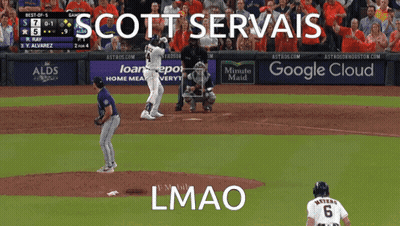A Baseball Game Is Being Played Between The Astros And The Dodgers GIF