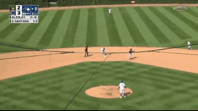 A Baseball Game Is Being Played Between The Brewers And The Dodgers GIF