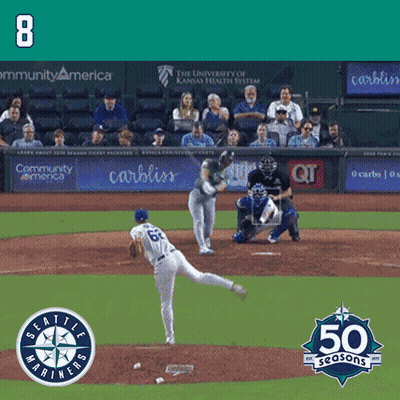 A Baseball Game Is Being Played Between The Seattle Mariners And The Washington Nationals GIF