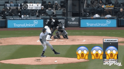 A Baseball Game Is Being Played Between The White Sox And The Chicago Cubs GIF