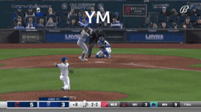 A Baseball Game Is Being Played In A Stadium Sponsored By Miller Lite And Pepsi GIF