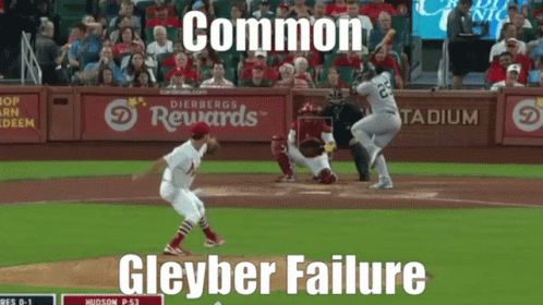 A Baseball Game Is Being Played In A Stadium With An Ad For Rewards In The Outfield GIF
