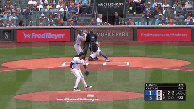 A Baseball Game Is Being Played In Fred Meyer Stadium GIF