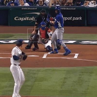 A Baseball Game Is Being Played In Front Of A Capital Depot Park Banner GIF