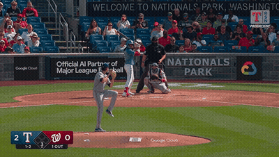 A Baseball Game Is Being Played In Front Of A Google Cloud Banner GIF
