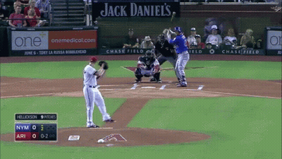 A Baseball Game Is Being Played In Front Of A Jack Daniels Sign GIF