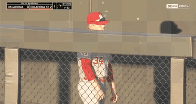 A Baseball Game Is Being Played In Oklahoma GIF