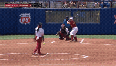 A Baseball Game Is Being Played In Oklahoma GIF