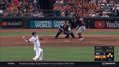 A Baseball Game Is Being Played On Fox News Channel GIF