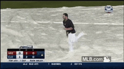 A Baseball Game Is Being Played On Fox GIF