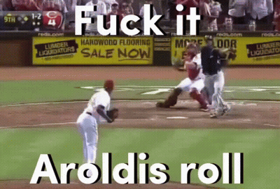 A Baseball Game Is Being Played With A Lumber Liquidators Ad In The Outfield GIF