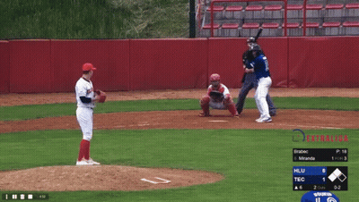 A Baseball Game Is Being Played With Extraliga Written In The Corner GIF