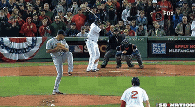 A Baseball Game Is Being Shown On Fox GIF