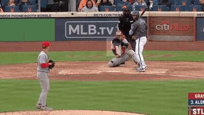 A Baseball Game Is Being Shown On Mlb.tv And Citi Field GIF