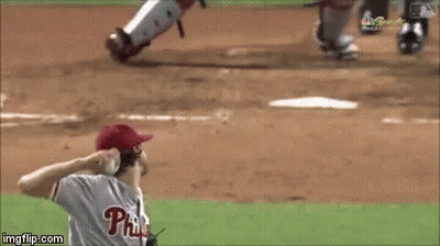 A Baseball Game Is Being Shown On Nbc Sunday GIF