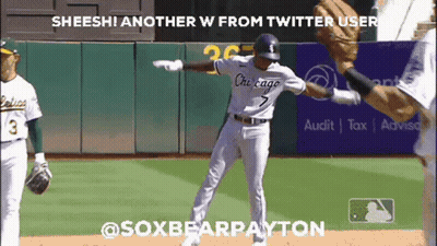 A Baseball Player From The Chicago White Sox Is Dancing GIF