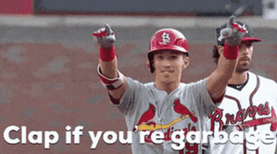 A Baseball Player In A Cardinals Uniform Is Giving A Thumbs Up . GIF