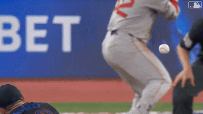 A Baseball Player Is Getting Ready To Throw The Ball While Another Player Watches . GIF