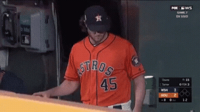 A Baseball Player Wearing A Jersey That Says Astros On It GIF