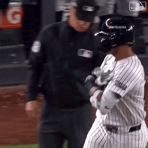 A Baseball Player Wearing A Jersey That Says Gotrausa GIF