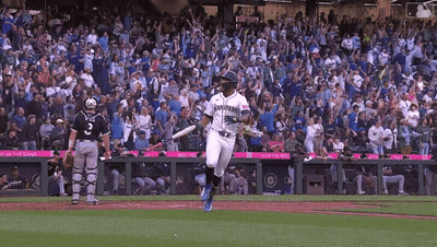A Baseball Player Wearing A Jersey That Says ' Mariners ' On It GIF