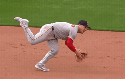 A Baseball Player Wearing A Jersey That Says ' Washington Reds ' On It GIF