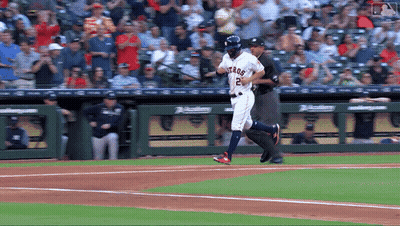 A Baseball Player Wearing A Jersey With The Number 2 On It GIF