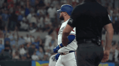 A Baseball Player Wearing A Jersey With The Word Kings On It GIF