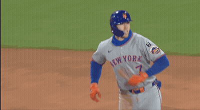 A Baseball Player Wearing A New York Jersey GIF