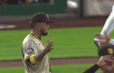 A Baseball Player With A Motorola Logo On His Jersey Stands On The Field GIF