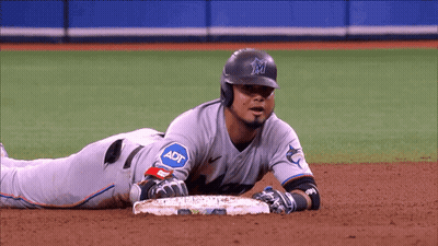 A Baseball Player With An Adt Patch On His Shirt GIF