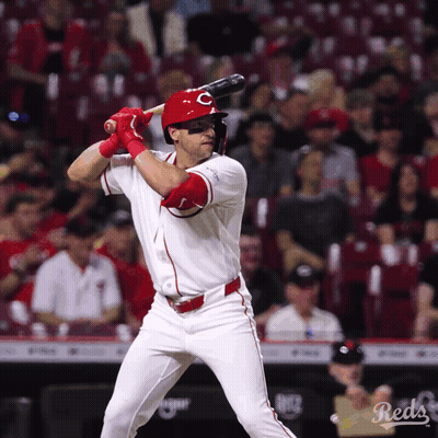 A Baseball Player With The Letter C On His Hat GIF