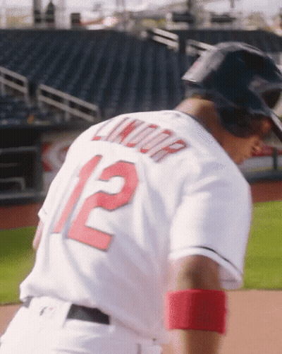 A Baseball Player With The Name Lindor On His Jersey GIF