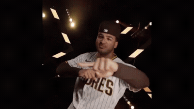 A Baseball Player With The Name Trent Graham Written On The Back Of His Jersey GIF
