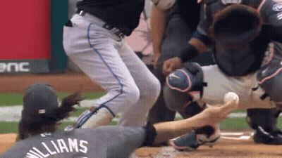 A Baseball Player With The Name Williams On His Shirt GIF