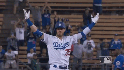 A Baseball Player With The Number 1 On His Back GIF
