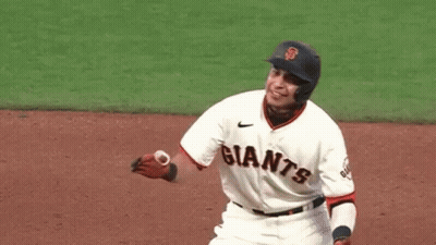 A Baseball Player With The Number 1 On His Uniform GIF