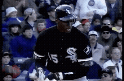 A Baseball Player With The Number 15 On His Jersey Stands In Front Of A Crowd GIF