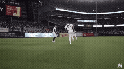 A Baseball Player With The Number 24 On His Jersey Is Running On The Field GIF
