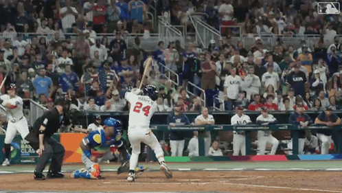 A Baseball Player With The Number 24 On His Shirt GIF