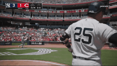 A Baseball Player With The Number 25 On The Back Of His Uniform GIF